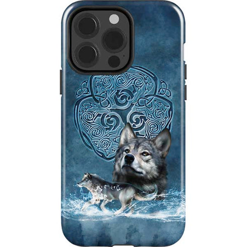 Celtic Wolf by Brigid Ashwood iPhone 15 Pro Impact Case
