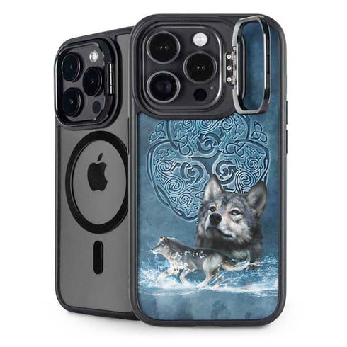 Celtic Wolf by Brigid Ashwood iPhone 15 Pro Max Kickstand Case
