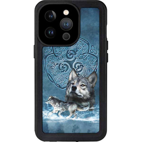 Celtic Wolf by Brigid Ashwood iPhone 15 Pro Waterproof Case