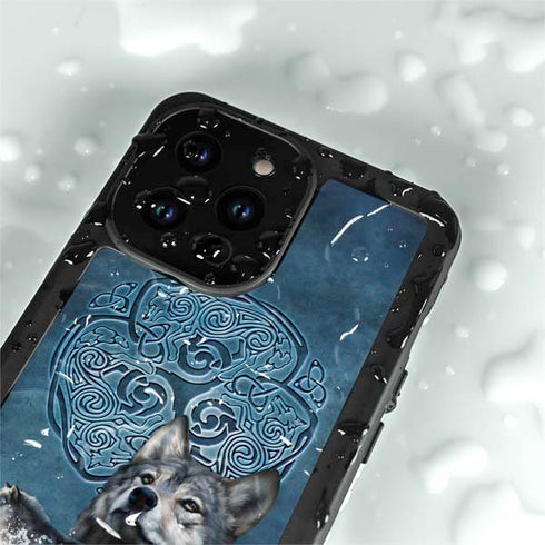Celtic Wolf by Brigid Ashwood iPhone 15 Pro Waterproof Case