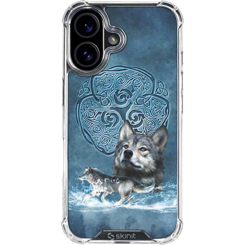 Celtic Wolf by Brigid Ashwood iPhone 16 Plus Clear Case