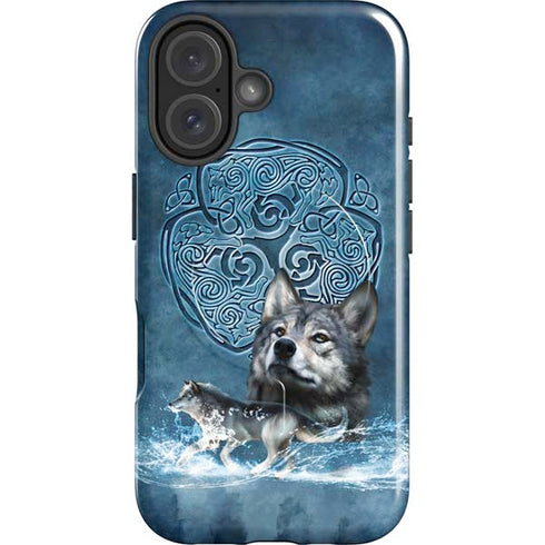 Celtic Wolf by Brigid Ashwood iPhone 16 Plus Magsafe Impact Case