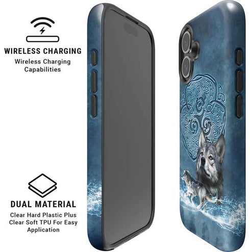 Celtic Wolf by Brigid Ashwood iPhone 16 Plus Magsafe Impact Case