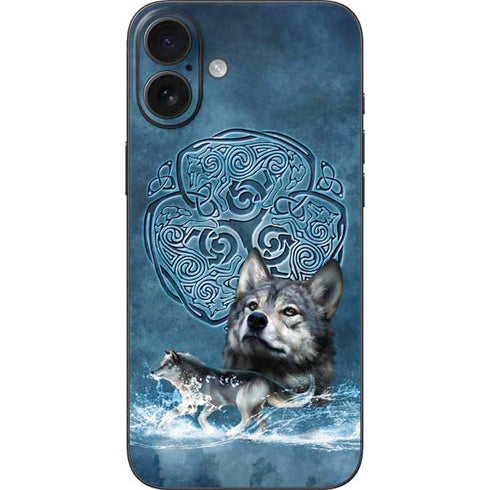 Celtic Wolf by Brigid Ashwood iPhone 16 Plus Skin
