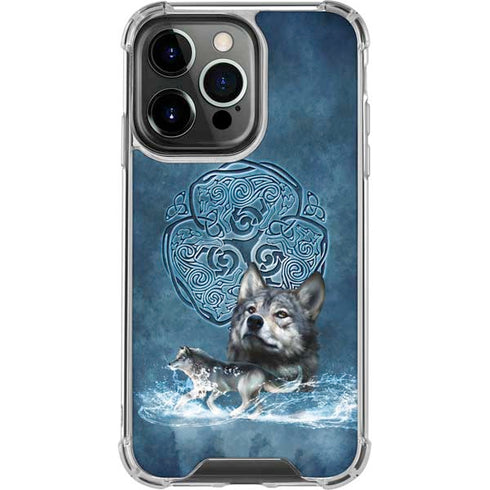 Celtic Wolf by Brigid Ashwood iPhone 16 Pro Clear Case