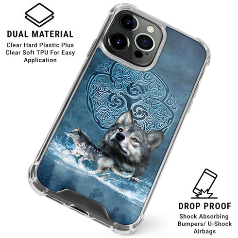 Celtic Wolf by Brigid Ashwood iPhone 16 Pro Clear Case