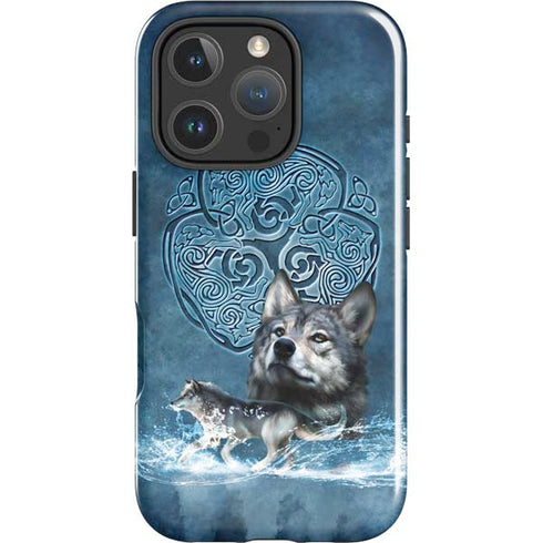 Celtic Wolf by Brigid Ashwood iPhone 16 Pro Max Impact Case