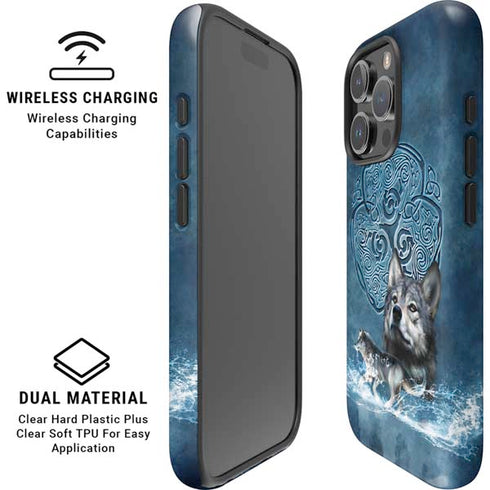 Celtic Wolf by Brigid Ashwood iPhone 16 Pro Max Magsafe Impact Case