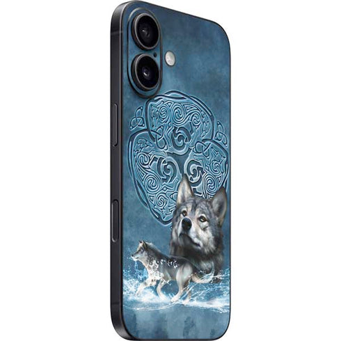 Celtic Wolf by Brigid Ashwood iPhone 16 Skin
