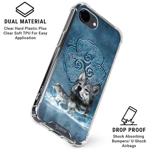 Celtic Wolf by Brigid Ashwood iPhone 16e Clear Case