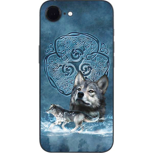 Celtic Wolf by Brigid Ashwood iPhone 16e Skin