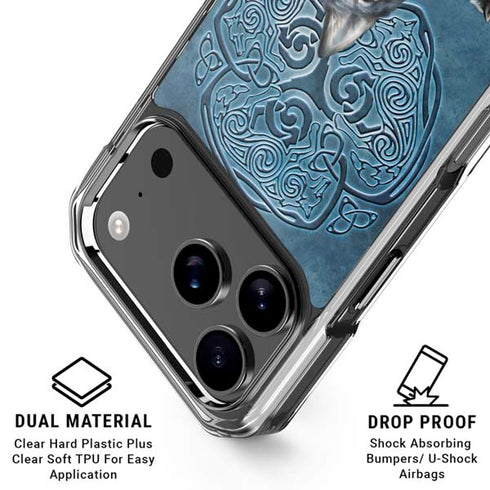 Celtic Wolf by Brigid Ashwood iPhone 18 Pro Clear Case