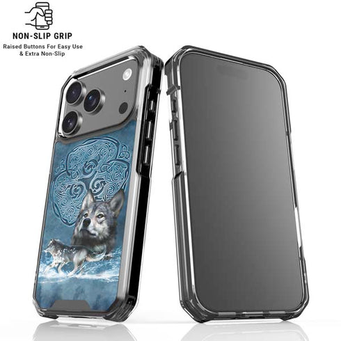 Celtic Wolf by Brigid Ashwood iPhone 18 Pro Clear Case