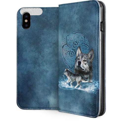 Brigid Ashwood Celtic Wolf iPhone 8 Folio Case