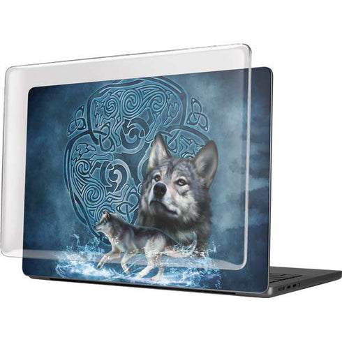 Celtic Wolf by Brigid Ashwood MacBook Pro 14in (2021-24) Case plus Skin