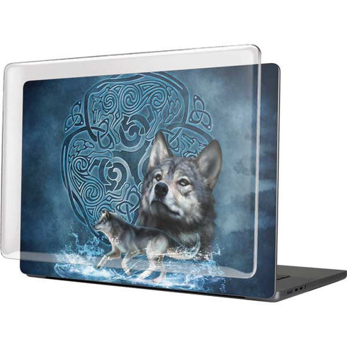 Celtic Wolf by Brigid Ashwood MacBook Cases