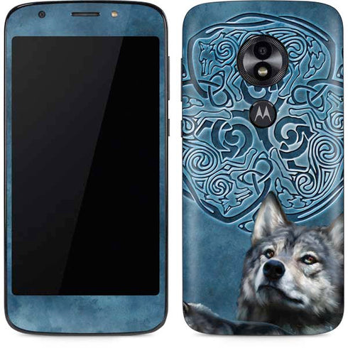 Celtic Wolf by Brigid Ashwood Moto E5 Play Skin