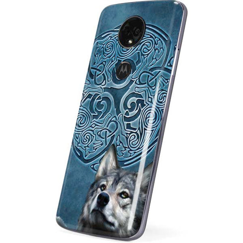 Celtic Wolf by Brigid Ashwood Moto E5 Plus Skin