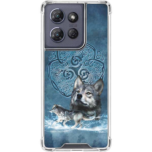 Celtic Wolf by Brigid Ashwood Moto G 5G (2025) Clear Case