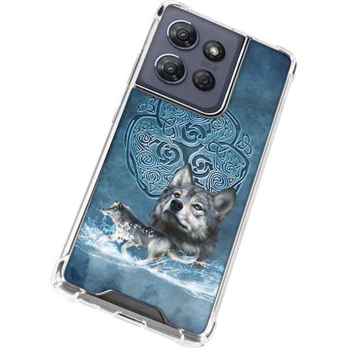 Celtic Wolf by Brigid Ashwood Moto G 5G (2025) Clear Case