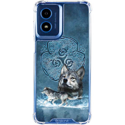Celtic Wolf by Brigid Ashwood Moto G Play 4G (2024) Clear Case