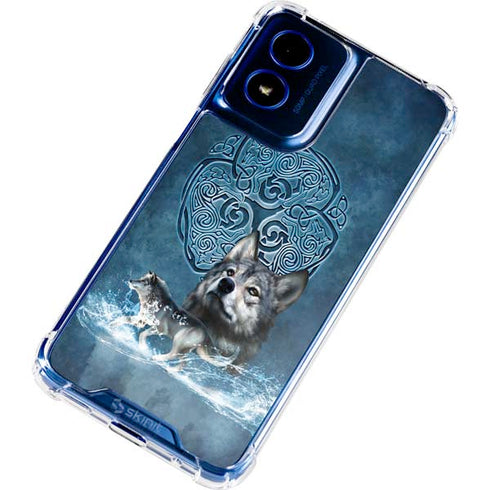 Celtic Wolf by Brigid Ashwood Moto G Play 4G (2024) Clear Case
