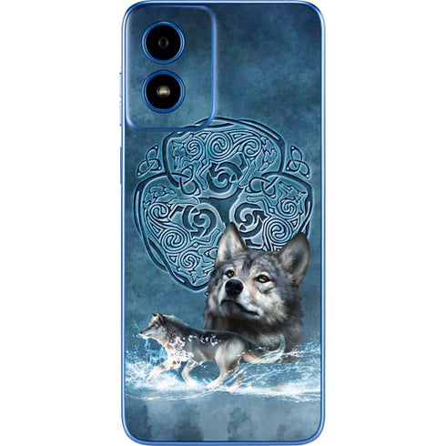 Celtic Wolf by Brigid Ashwood Moto G Play 4G (2024) Skin