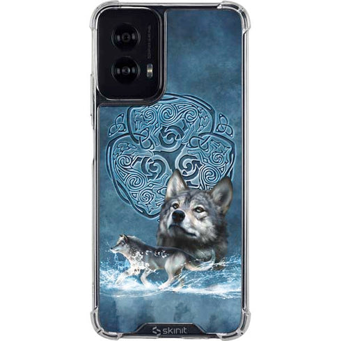 Celtic Wolf by Brigid Ashwood Moto G Power 5G (2024) Clear Case