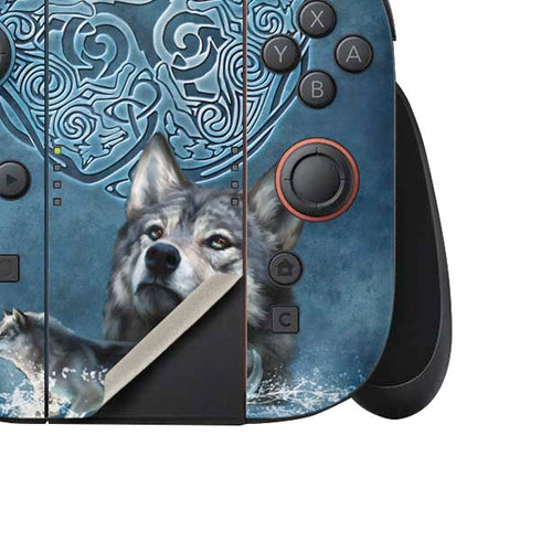 Celtic Wolf by Brigid Ashwood Nintendo Switch 2 (2025) Joy-Con Controller Skin