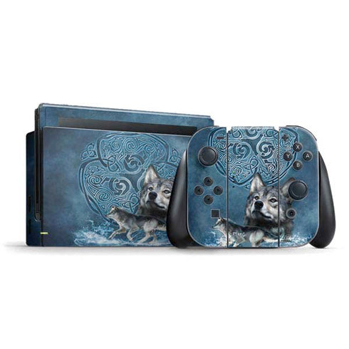 Celtic Wolf by Brigid Ashwood Nintendo Skins