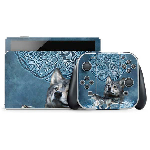 Celtic Wolf by Brigid Ashwood Nintendo Skins