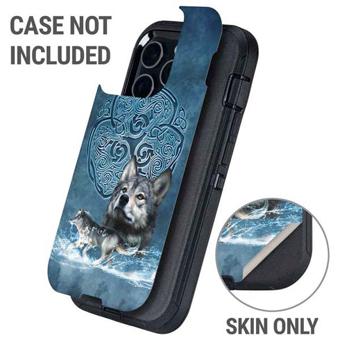 Celtic Wolf by Brigid Ashwood Otterbox Defender iPhone Skin