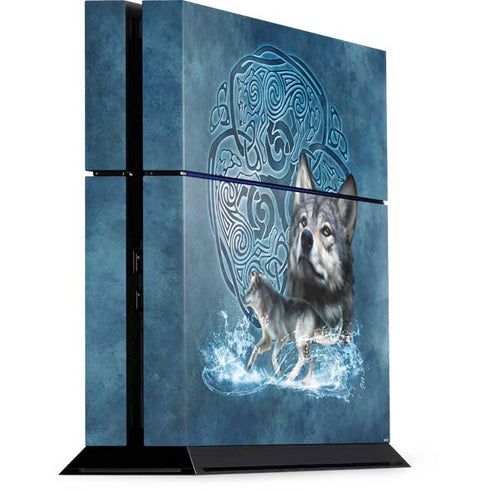 Celtic Wolf by Brigid Ashwood PlayStation PS4 Skins