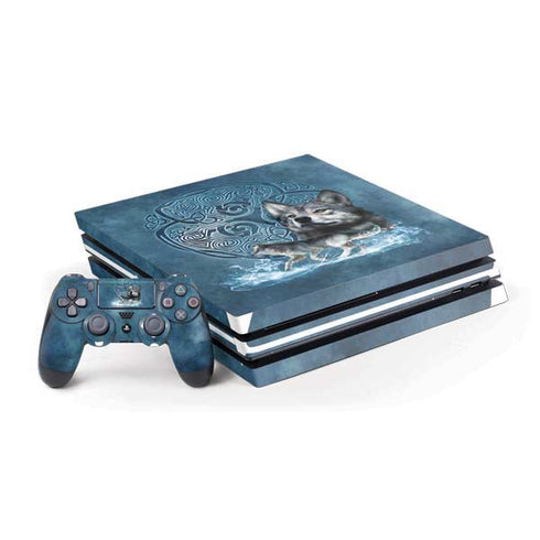 Celtic Wolf by Brigid Ashwood PlayStation PS4 Skins