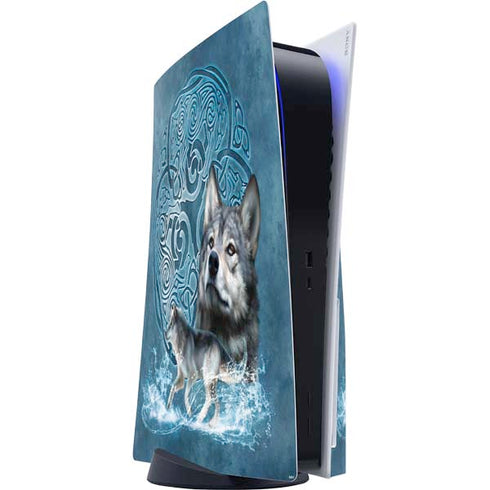 Celtic Wolf by Brigid Ashwood PlayStation PS5 Skins