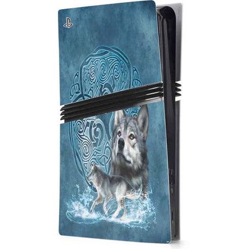 Celtic Wolf by Brigid Ashwood PlayStation PS5 Skins