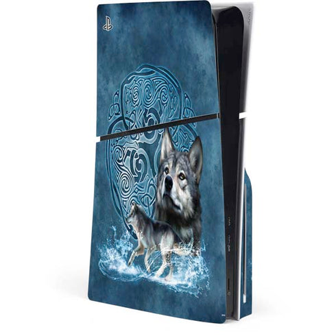 Celtic Wolf by Brigid Ashwood PlayStation PS5 Skins
