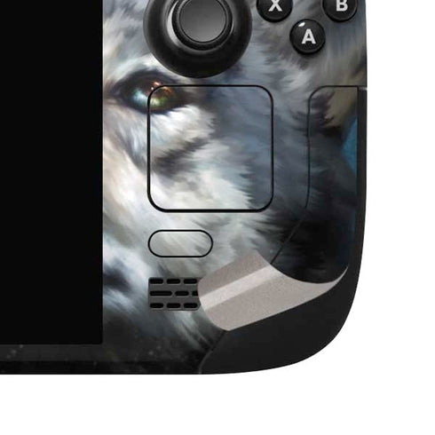 Celtic Wolf by Brigid Ashwood Steam Deck Handheld Gaming Computer OLED Skin