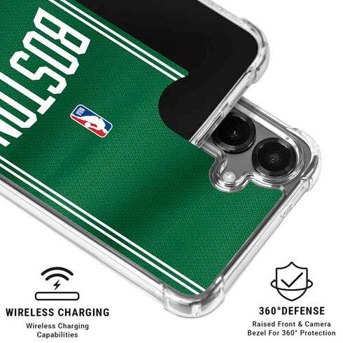NBA Boston Celtics Jersey Galaxy S26 Clear Case