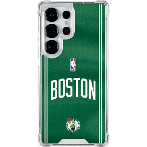 NBA Boston Celtics Jersey Galaxy S26 Ultra Clear Case