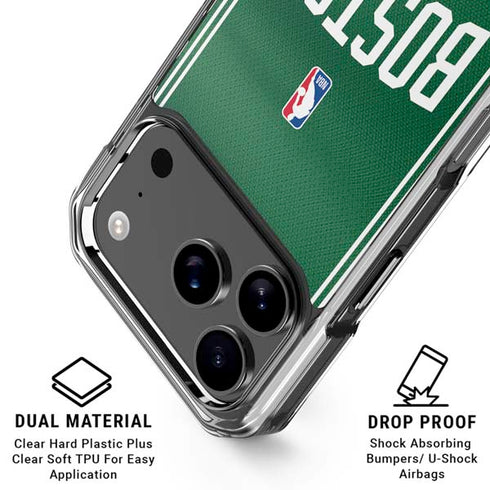 NBA Boston Celtics Jersey iPhone 17 Pro Clear Case