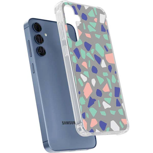 Cement Terrazzo Galaxy A55 5G Clear Case
