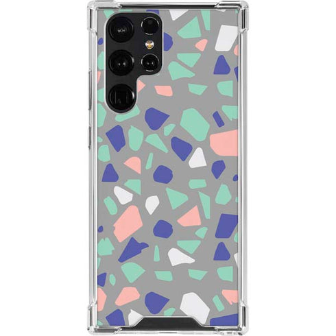 Cement Terrazzo Galaxy S23 Ultra Clear Case