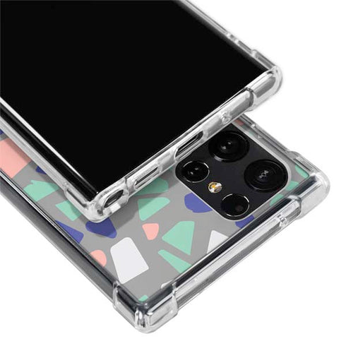 Cement Terrazzo Galaxy S23 Ultra Clear Case