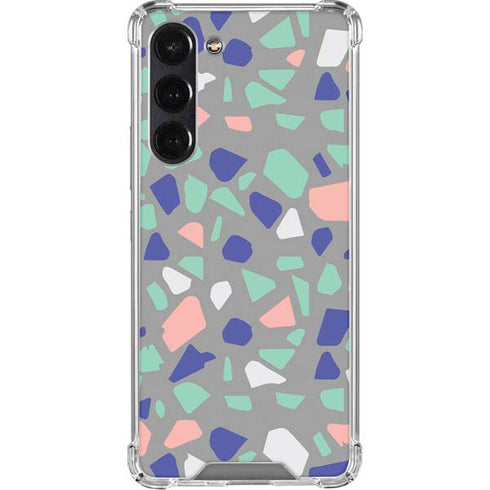 Cement Terrazzo Galaxy S24 FE Clear Case