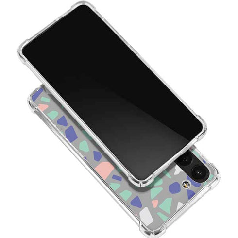 Cement Terrazzo Galaxy S24 FE Clear Case