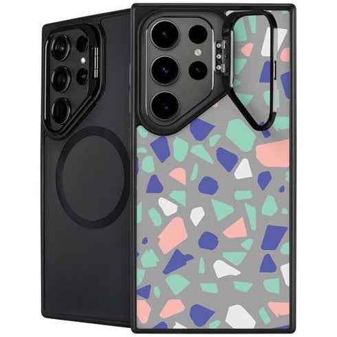 Cement Terrazzo Galaxy S24 Ultra Kickstand Case