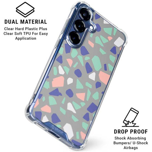 Cement Terrazzo Galaxy S25 Plus Clear Case