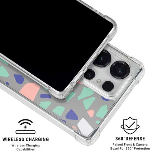 Cement Terrazzo Galaxy S25 Ultra Clear Case