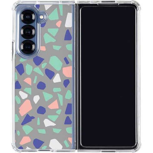 Cement Terrazzo Galaxy Z Fold6 Clear Case